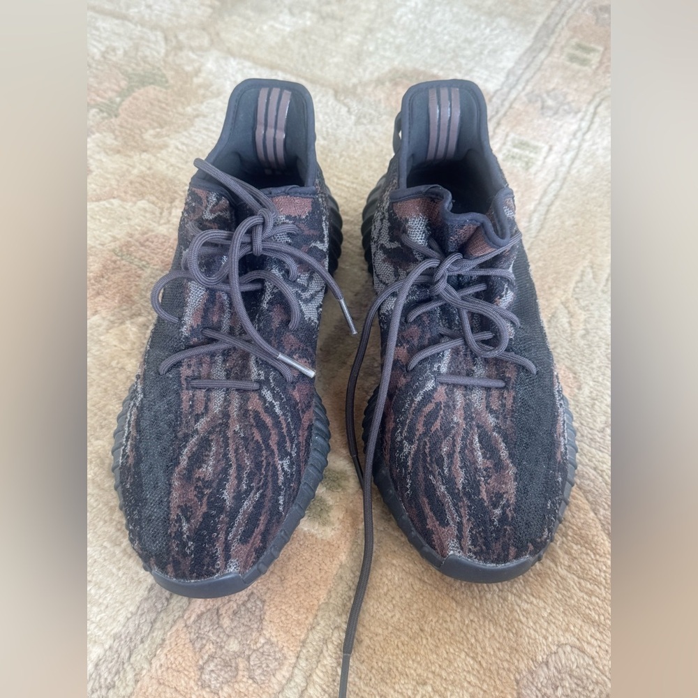 Adidas Yeezy Boost 350 V2 GW3774 Black Brown Knit Sneakers Size 13